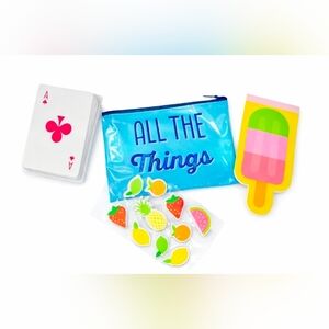 FREE W/$20 Purchase- Colorful Fruit and Card Party Set